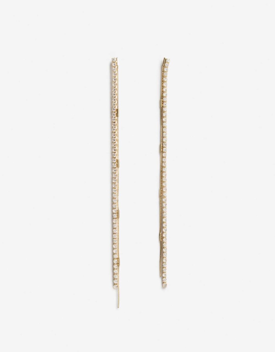 Aros Colgantes Largos Bride To Be - Cristal 