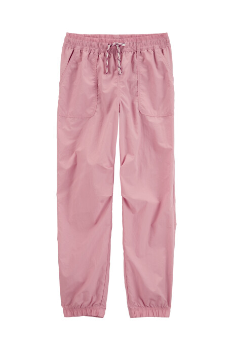 Pantalón deportivo de nylon, rosado Sin color
