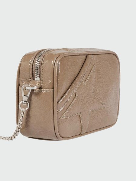 Golden Goose-Cartera de cuero, Star bag mini Visón
