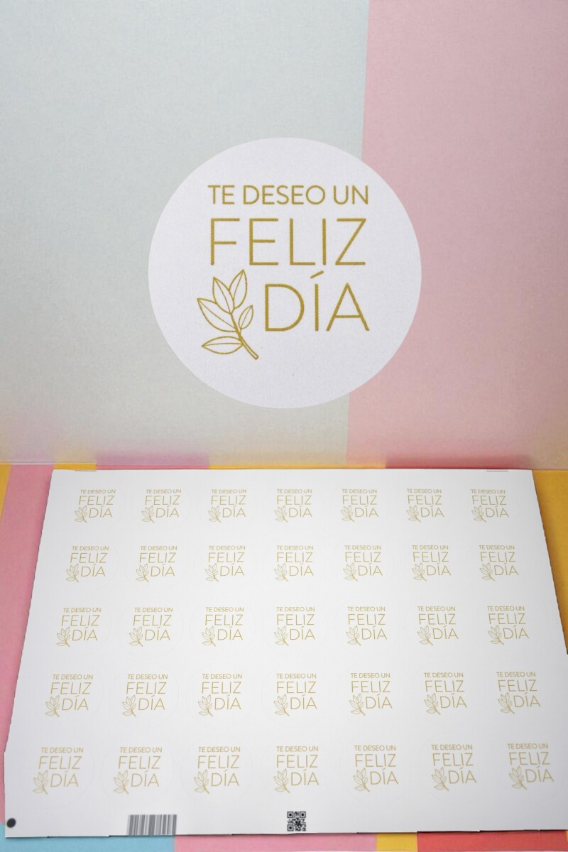 Stickers feliz dia plancha - DISEÑO 5 