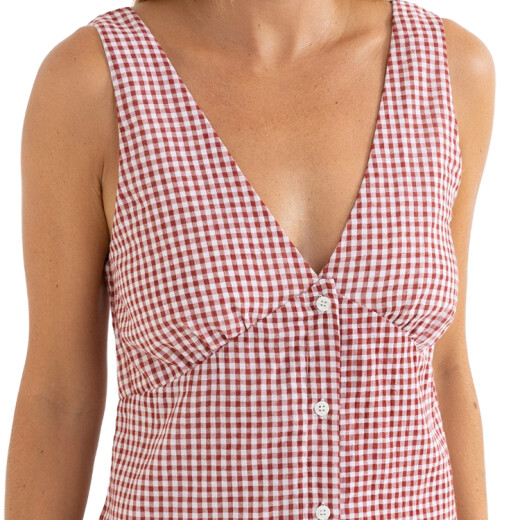 Vestido Rhythm Lola Check Mini - Multicolor Vestido Rhythm Lola Check Mini - Multicolor