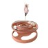 Juguete para Gatos Disco con Plumas Rosa Juguete para Gatos Disco con Plumas Rosa