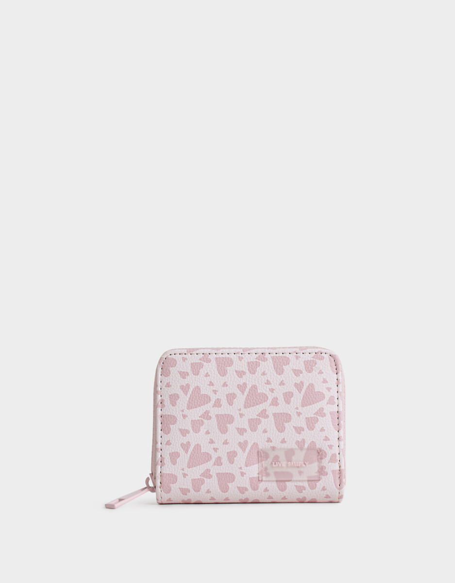 Billetera Cuerina Rosa 