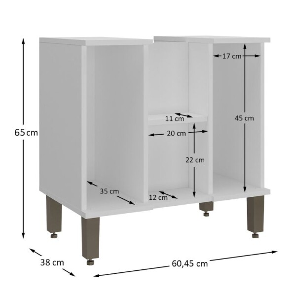 MUEBLE DE BAÑO PARA LAVATORIO 60 CM - BLANCO MUEBLE DE BAÑO PARA LAVATORIO 60 CM - BLANCO