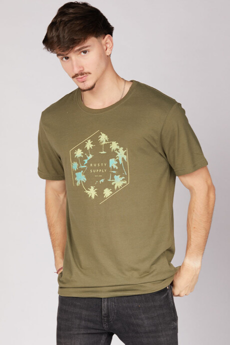 T-SHIRT TRAWAN RUSTY Militar