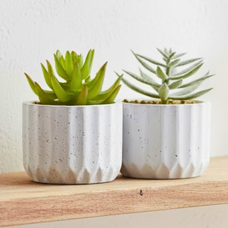 Set x2 Mini planta artificial 7,5 X 11,3cm COLORES SURTIDOS