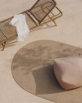 Alfombra ovalada beige Rodhe 100% PET 160 x 230 cm Alfombra ovalada beige Rodhe 100% PET 160 x 230 cm