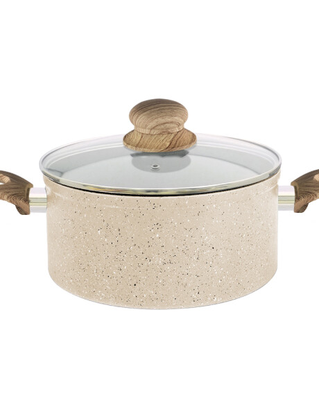 OLLA ANTIADHERENTE 24X11CM 5L APTO INDUC. BEIGE OLLA ANTIADHERENTE 24X11CM 5L APTO INDUC. BEIGE