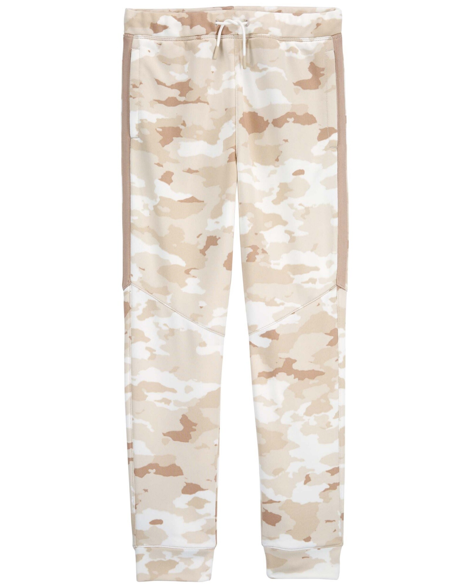 Pantalón de algodón, con cordón, diseño camuflado Sin color