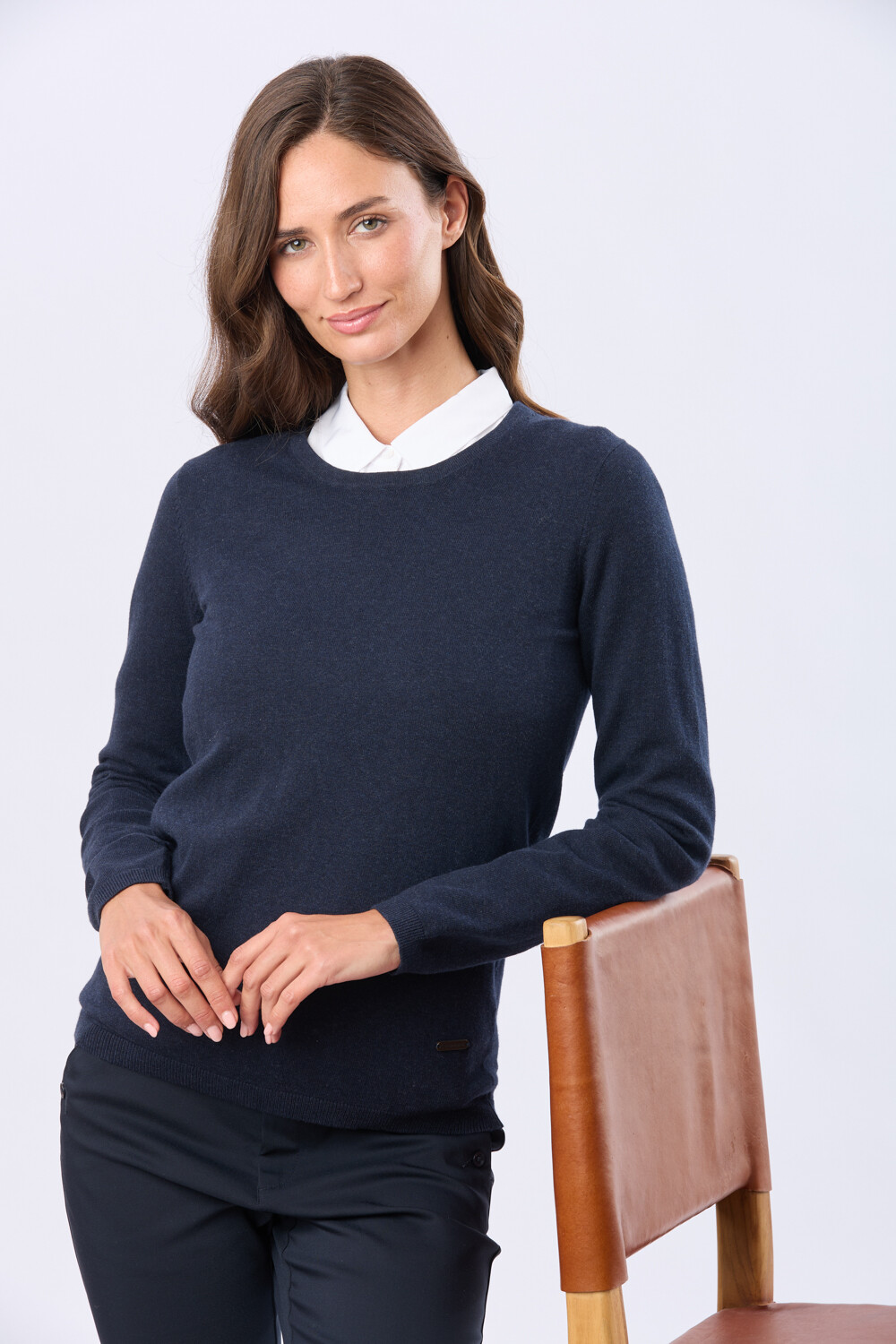 BUZO TEJIDO CLÁSICO Marino