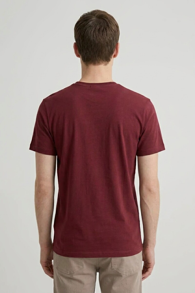Remera cuello redondo ICONIC 150 BORDO