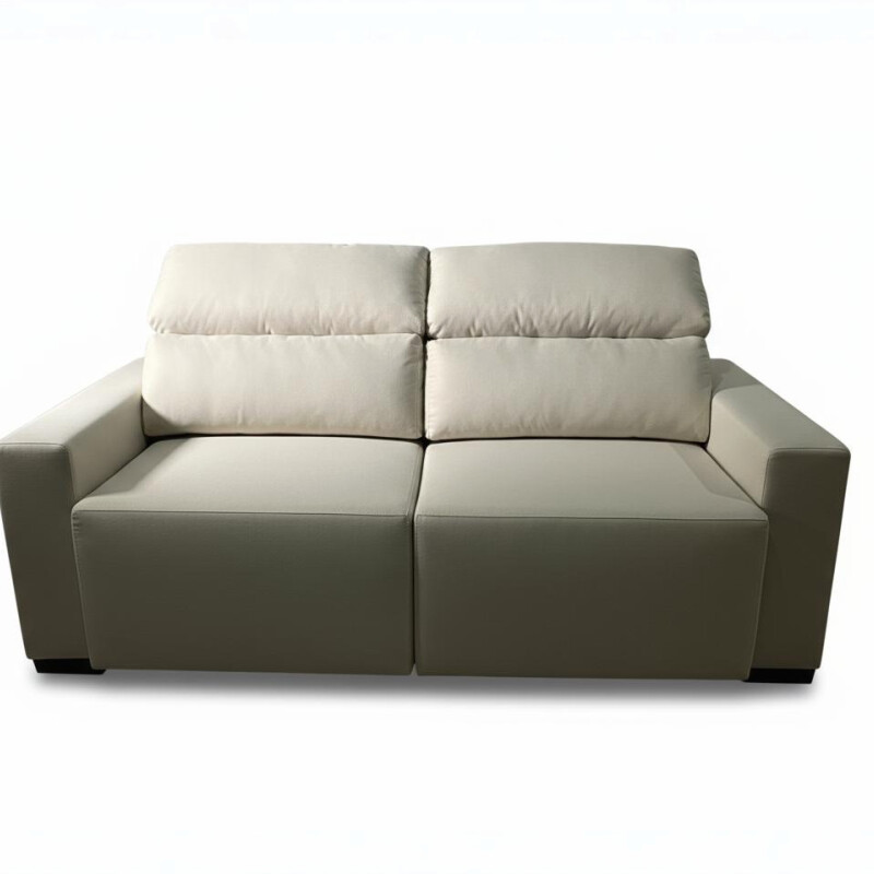 San Bernardo Liso – Sofá Reclinable con Asientos Retráctiles 2.00 - Beige