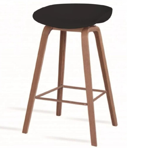 BUTACA DE BAR POLIPROPILENO SHELL NEGRA BC-496MNE BUTACA DE BAR POLIPROPILENO SHELL NEGRA BC-496MNE
