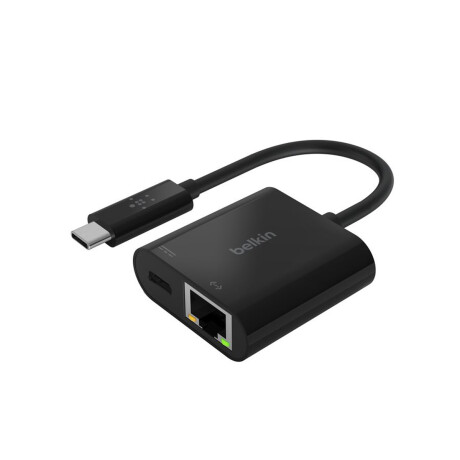Adaptador Belkin USB-C a Ethernet con Carga USB-C Black Adaptador Belkin USB-C a Ethernet con Carga USB-C Black