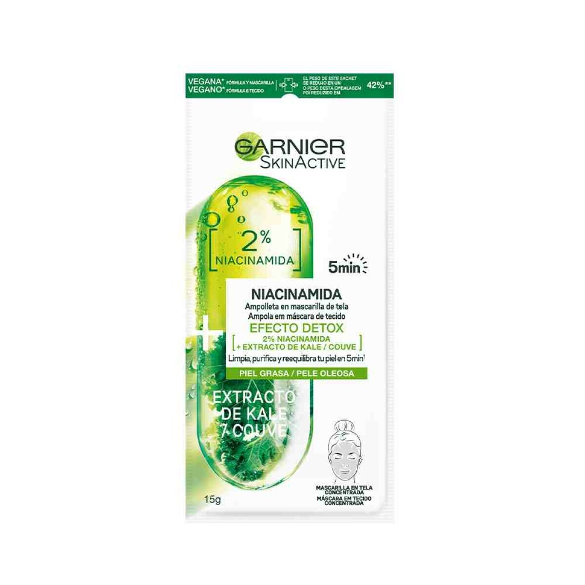 Garnier- Skin Active - Mascarilla - Kal 