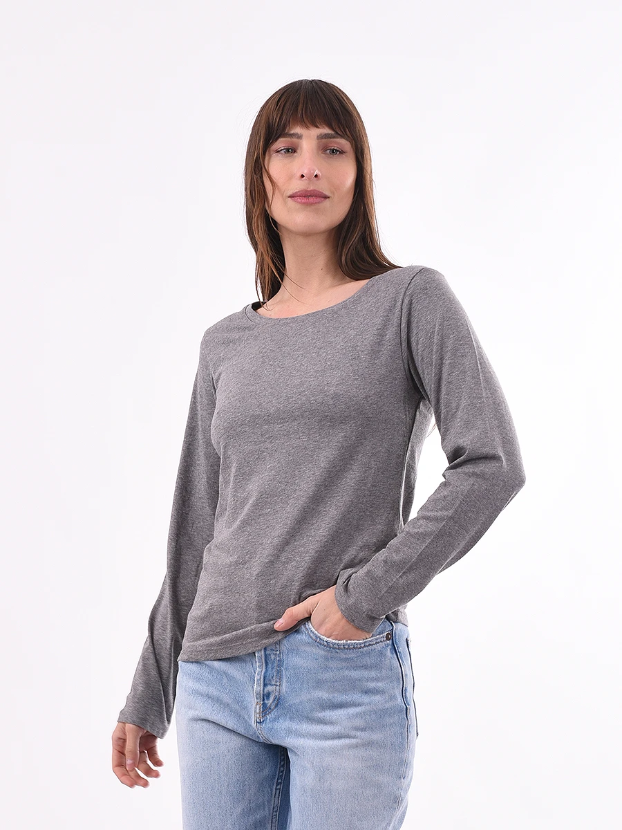 REMERA BÁSICA ENELDO - GRIS OSCURO 