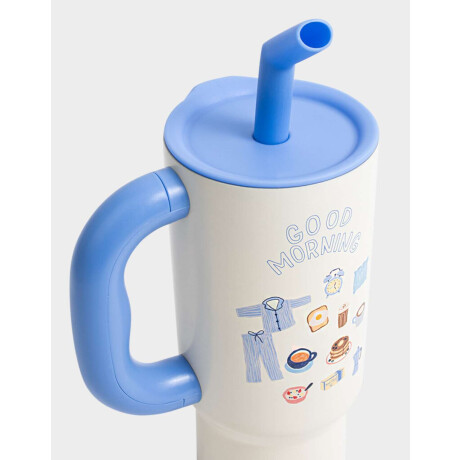 Vaso Térmico Good Morning Blanco Crudo