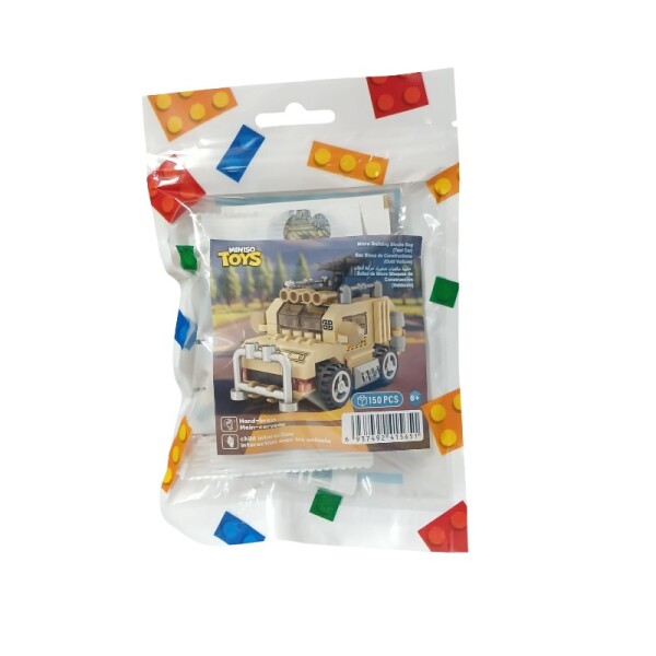 Bloques para armar vehículo beige