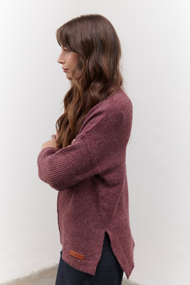 POLERA WINE BURDEOS