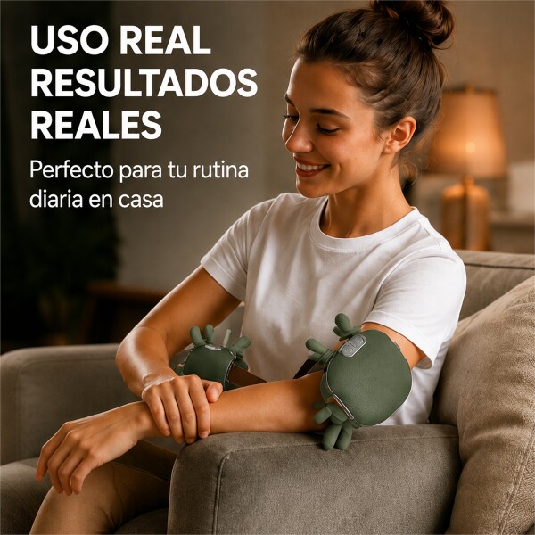 Masajeador Cervical Manos Recargable Verde
