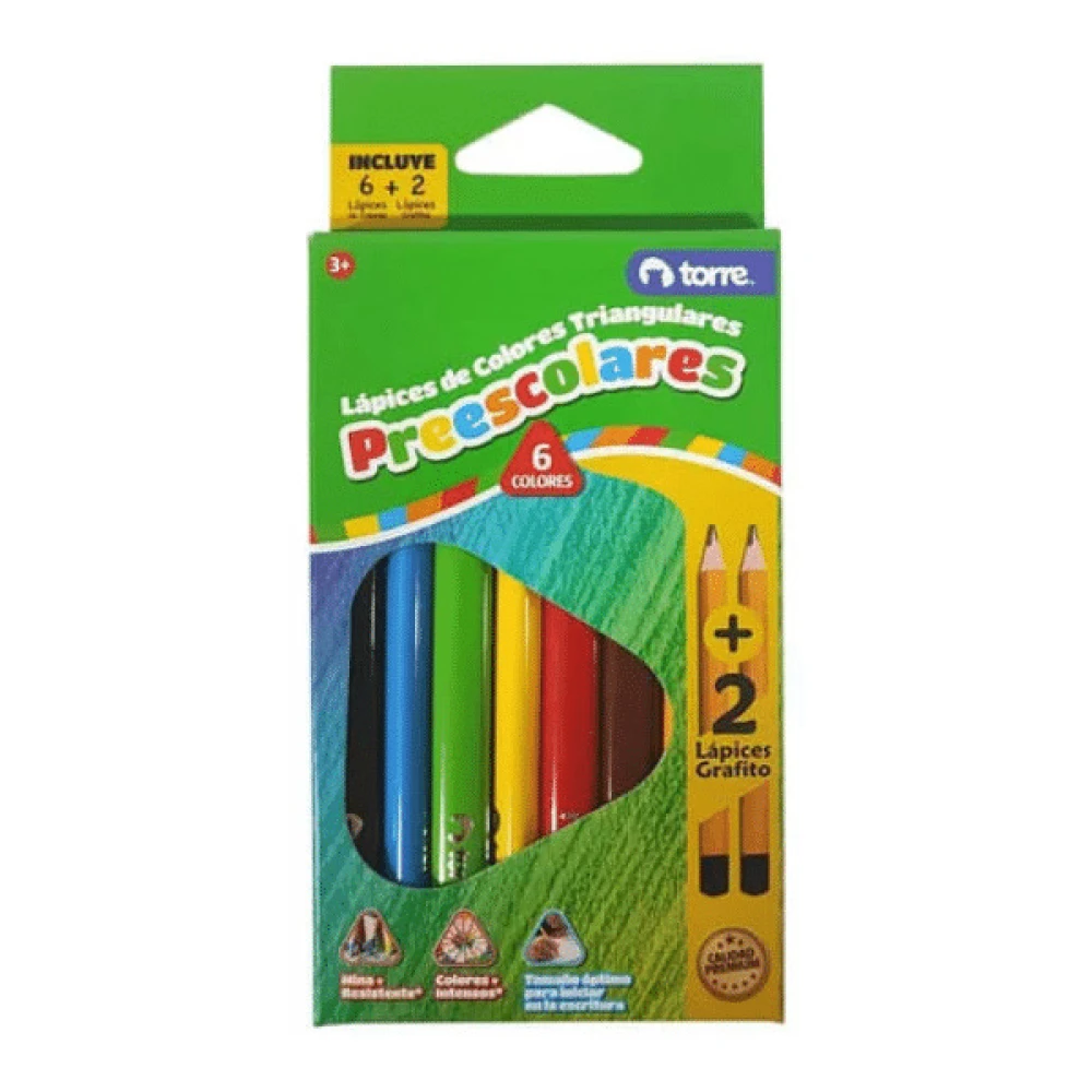 TORRE LAP PREESCOLAR TRIANG 6COL+2GRA