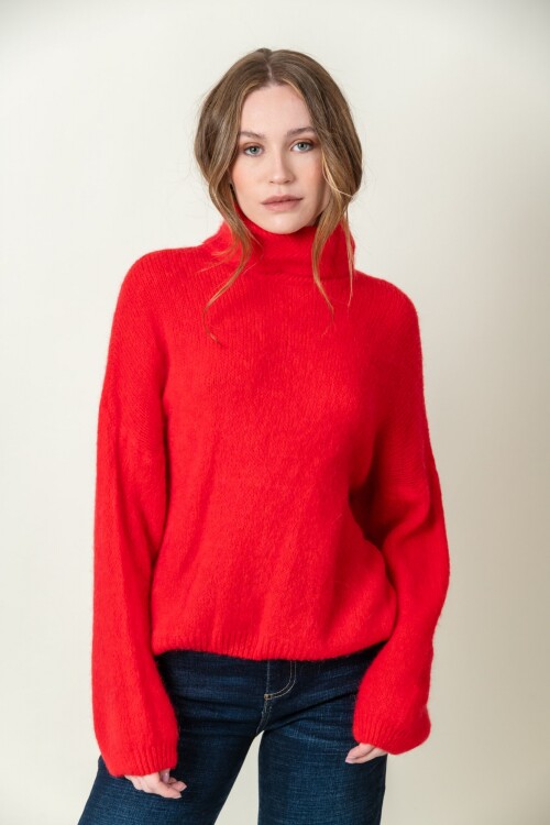 Sweater mohair Rojo