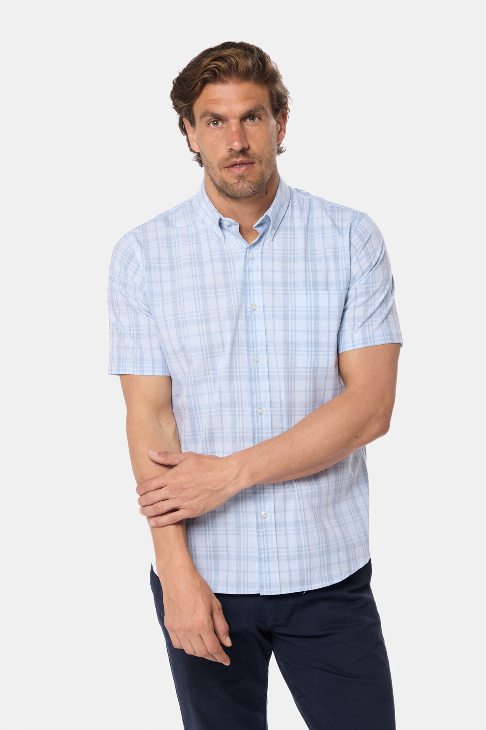 CAMISA SPORT A CUADROS Piedra