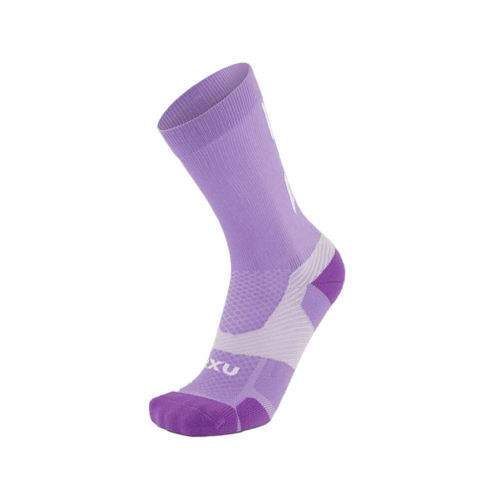 Medias Training Vectr Light Cushion Crew Unisex Grape Fizz/white