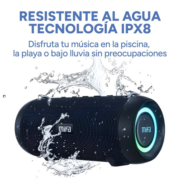 Parlante Mifa A90 Bluetooth Inalámbrico Portátil IPX8 60W Color Negro