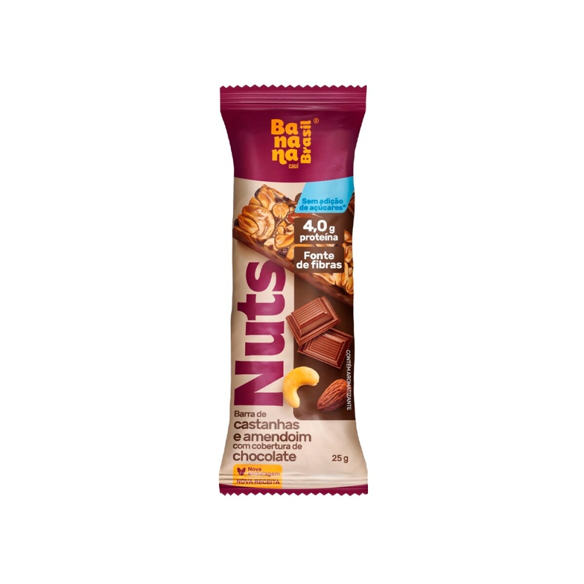 Barritas Castañas y Maní con Chocolate 25g Nuts Bar 
