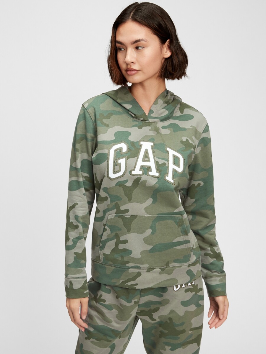 Canguro Logo Gap Mujer - Green Camo 