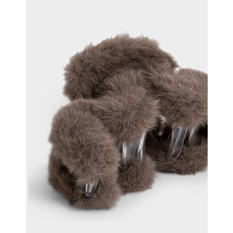 Broche Textura Peluche Marron Chocolate