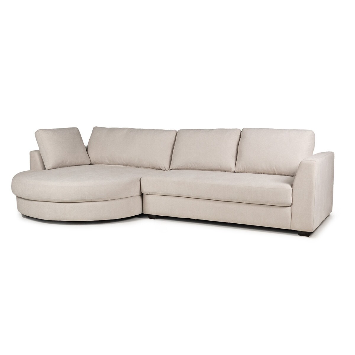 Rinconera Lotus - Tela Microfibra - Chaise Izquierdo - 12073 (Greige) 