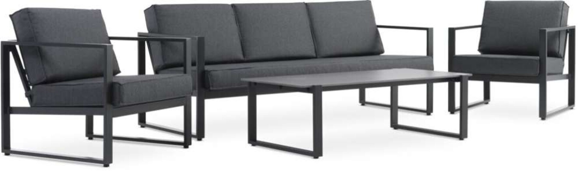 Juego De Jardin Vonge 5 Personas - Negro 