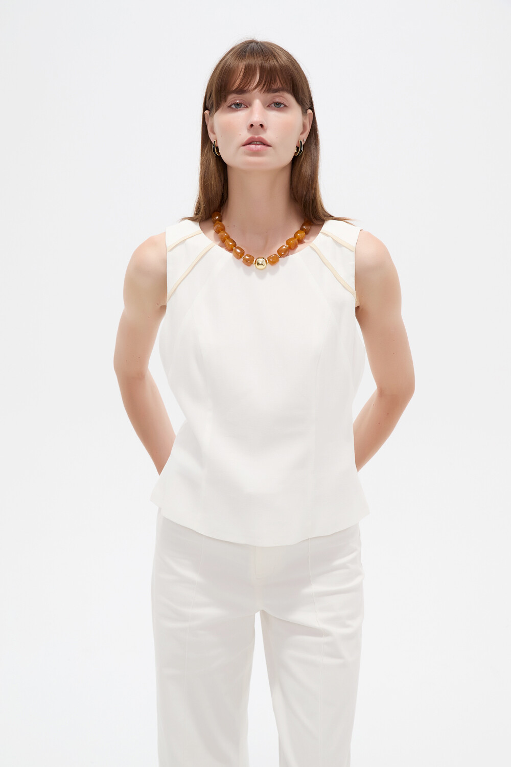 Musculosa Yelran Marfil / Off White