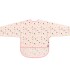 Babero con manga KIKKABOO Chispas rosa