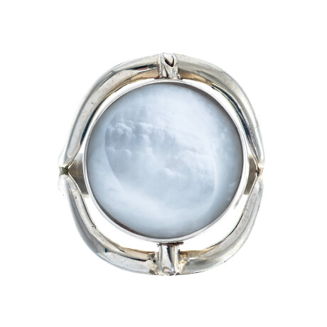 Anillo de plata 925 con nácar y lapiz lazuli Anillo de plata 925 con nácar y lapiz lazuli