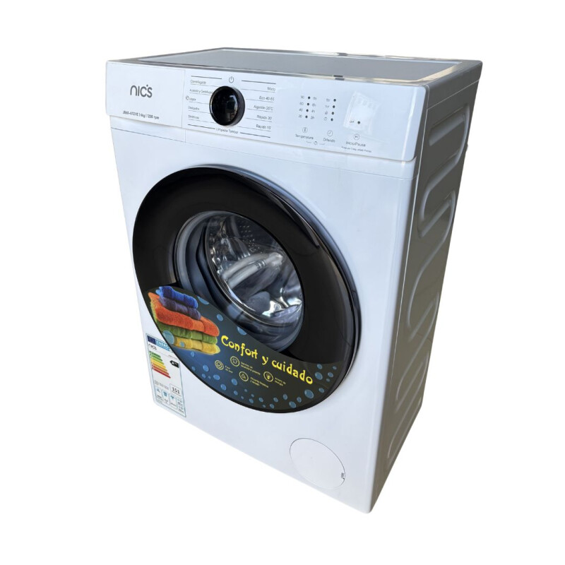 Lavarropas CARGA FRONTAL NIC´S 8kg Color Blanco Lavarropas CARGA FRONTAL NIC´S 8kg Color Blanco
