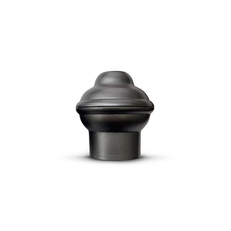 Barrote Cortina Metal 3,00m 28mm + 2 soporte Grafito Mate GRIS MATE