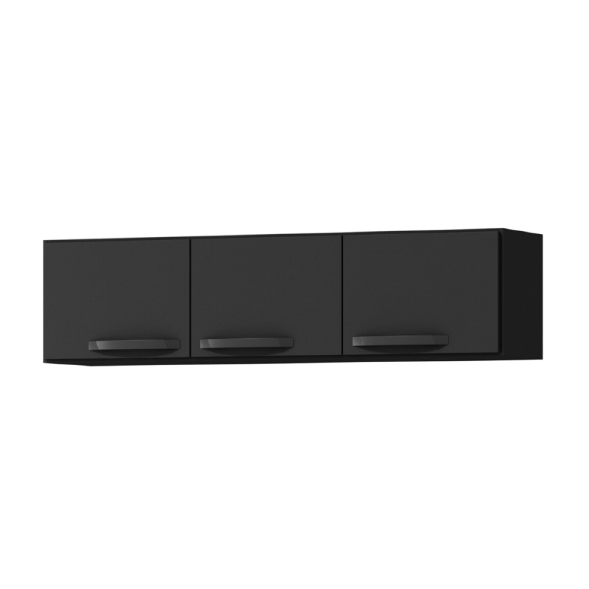 Mueble Aéreo Alacena de Cocina 3 Puertas - Negro 