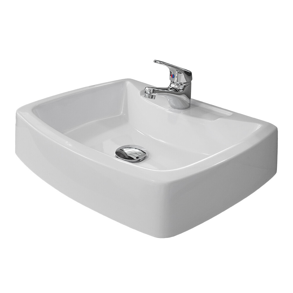 BACHA DE APOYO MODELO TURIN COLOR BLANCO PARA MONOCOMANDO Bacha De Apoyo Modelo Turin Color Blanco Para Monocomando
