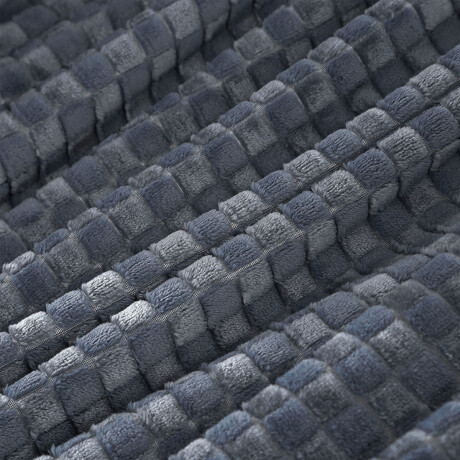 Set Invierno Manta Polar 1 Plaza + Calienta Cama CuorI Azul Oscuro