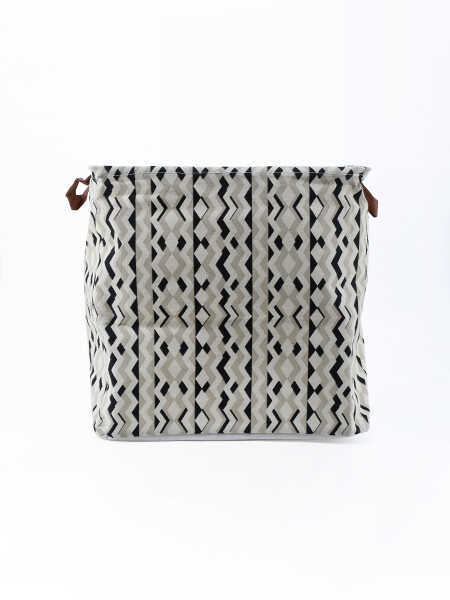 CESTO HOJAS CUADRADO ESTAMPADO 1