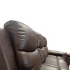 Sofá Reclinable PU marrón 3 cuerpos Sofá Reclinable PU marrón 3 cuerpos