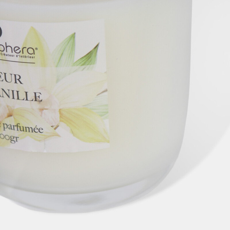 VELA AROMATICA EN POTE DE VIDRIO VAINILLA Unica