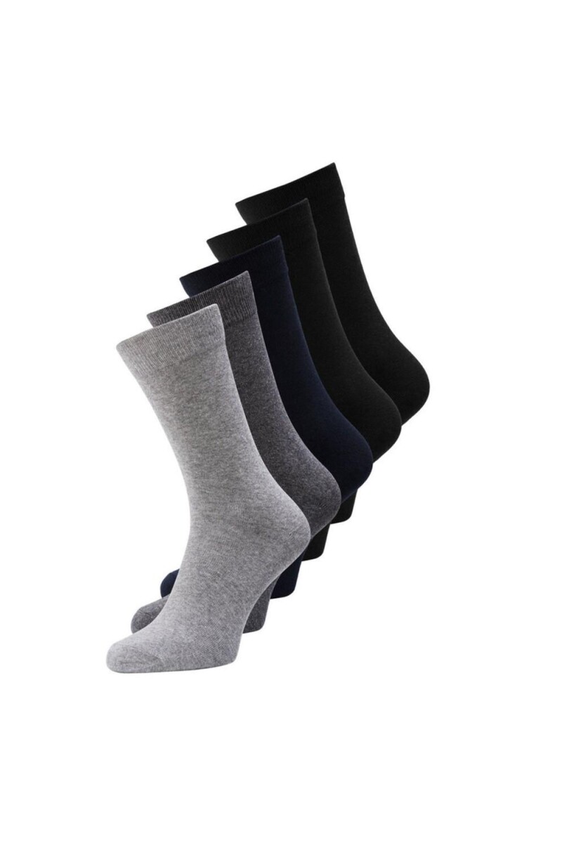 Pack "jens" 5 Calcetines Dark Grey Melange