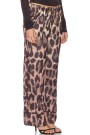 ALL OUT SATIN LEOPARD PANT Marron