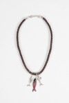 Collar cordon dije peces plateado