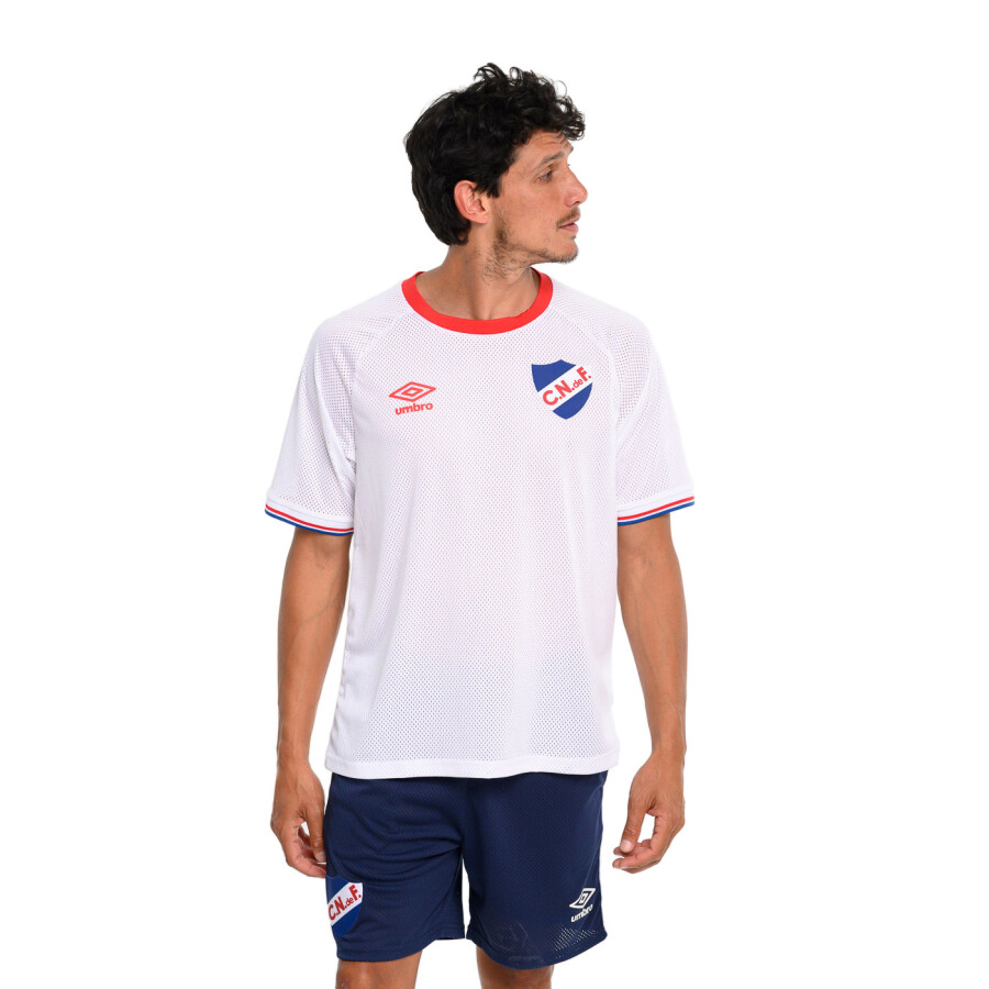 Remera de Hombre Umbro Base Nacional Blanco - Rojo - Azul Francia