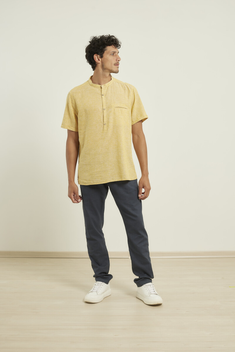 Camisa Harrington Label - Amarillo 